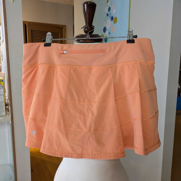 Lululemon Golden Apricot Pace Rival Mid Rise Skirt - Picture 5 of 11